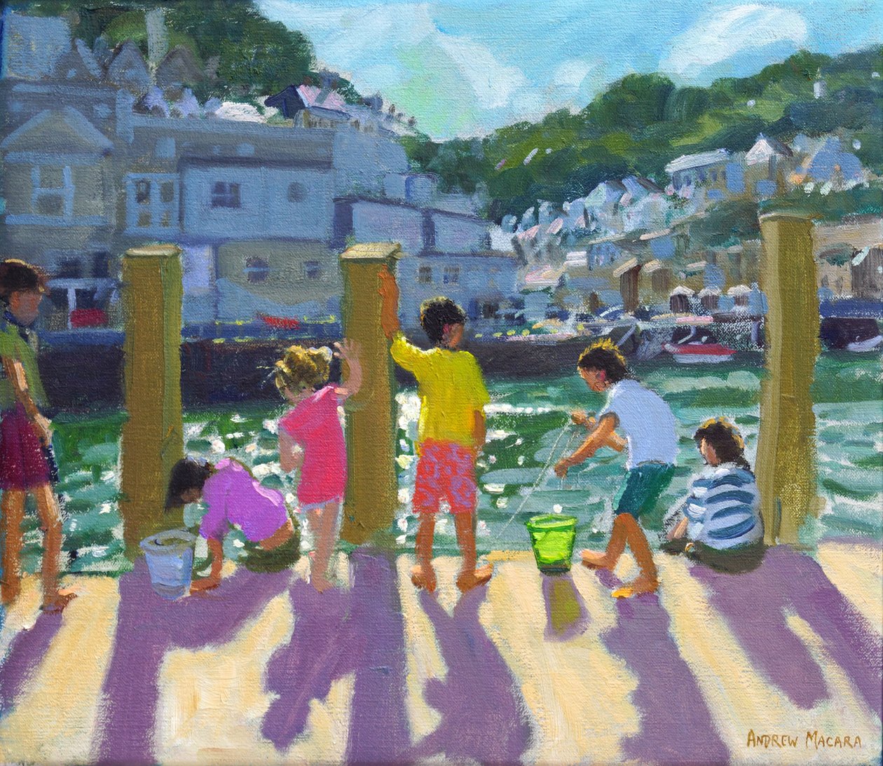 码头钓鱼，Looe，2015， 作者 安德鲁·马卡拉（Andrew Macara）