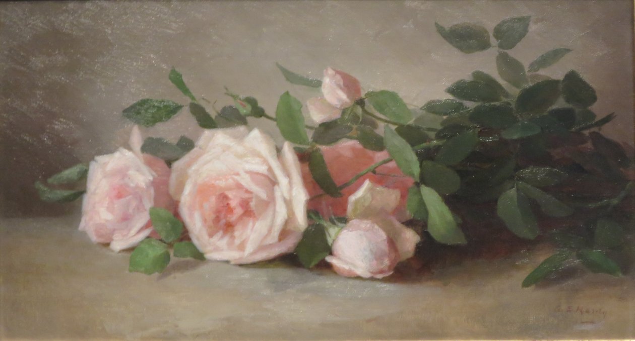 玫瑰静物 作者 安娜·伊丽莎·哈迪（Anna Eliza Hardy）