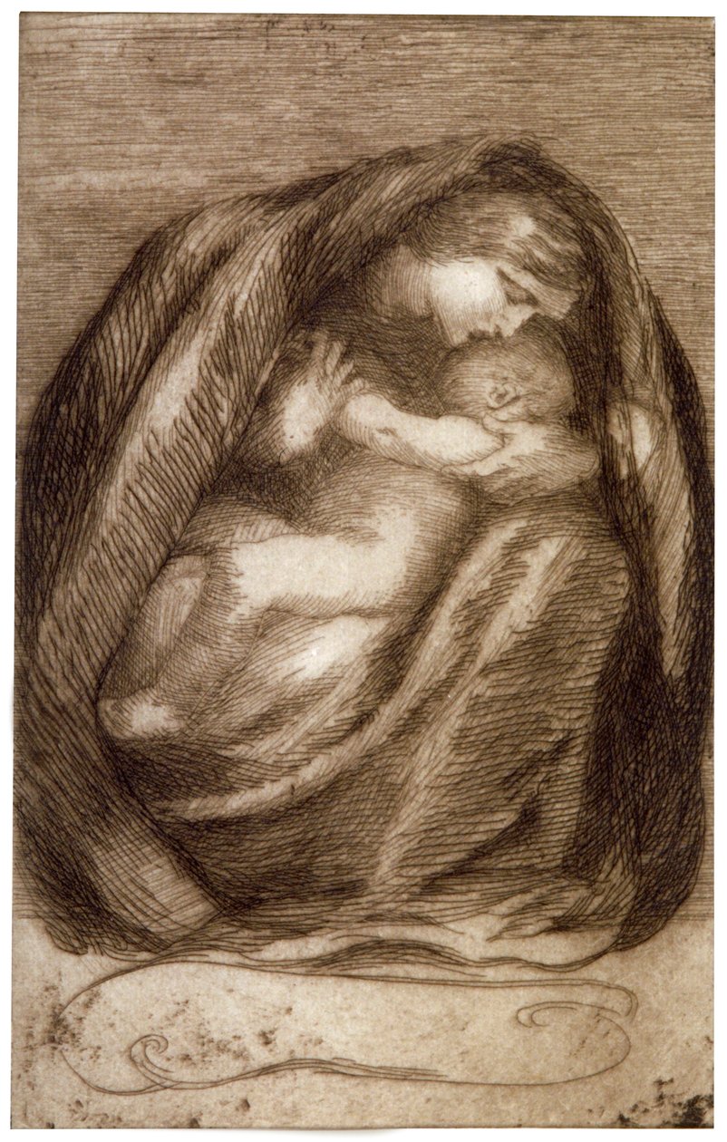 母与子》，1911年 作者 安娜·李·梅里特