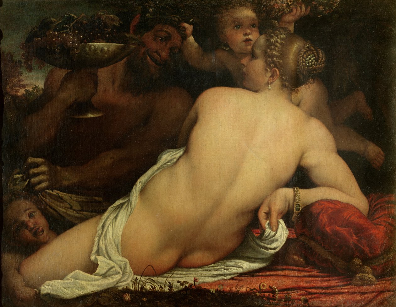 一个Bacchante 作者 Annibale Carracci