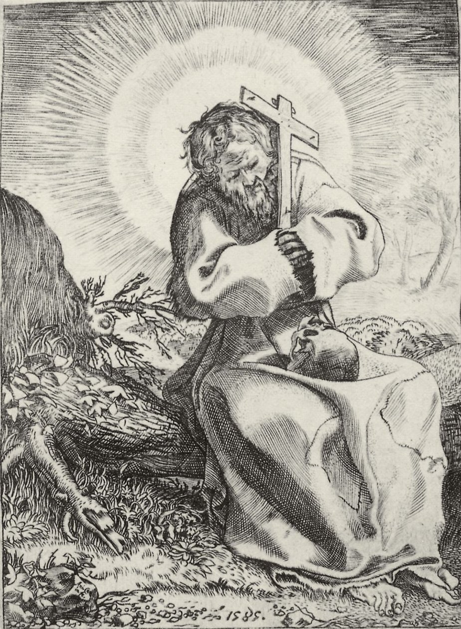 阿西西的圣弗朗西斯 作者 Annibale Carracci