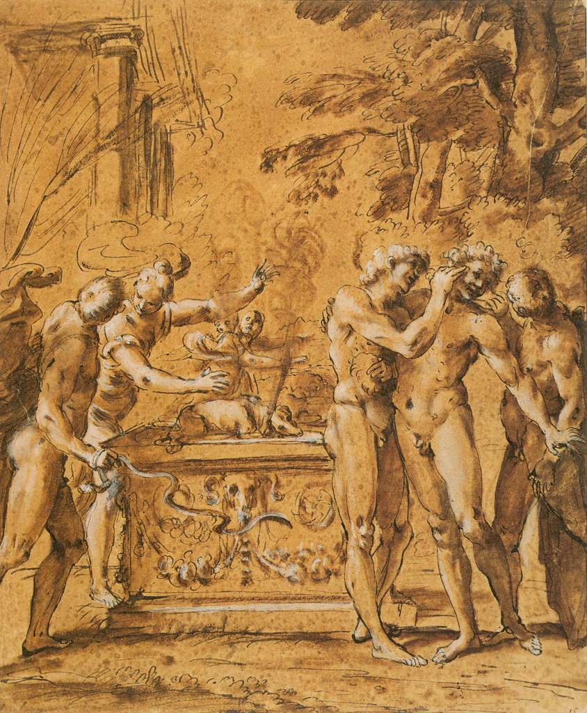 研究Lupercalia 作者 Annibale Carracci