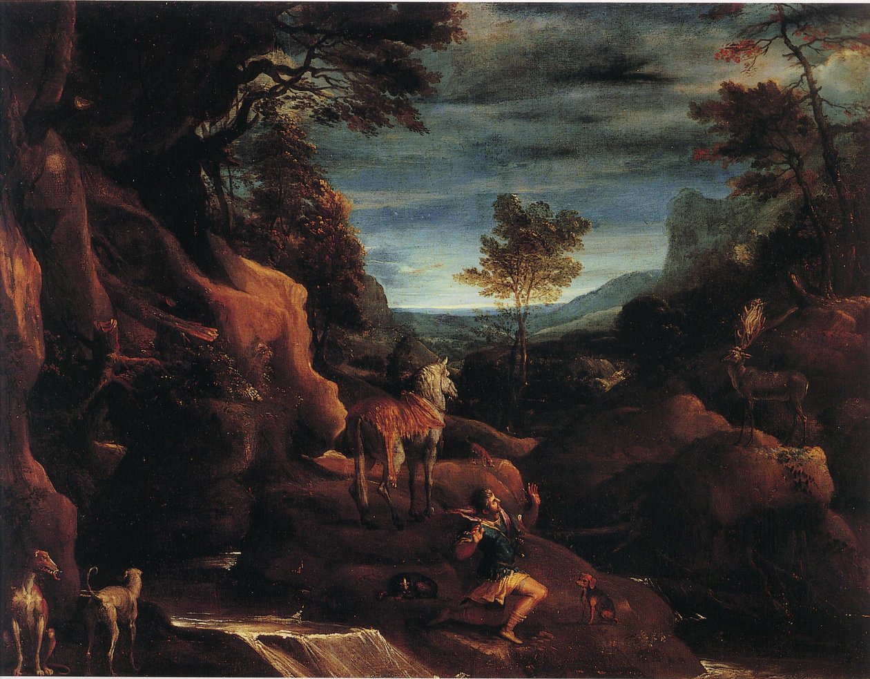 圣尤斯塔斯的愿景 作者 Annibale Carracci