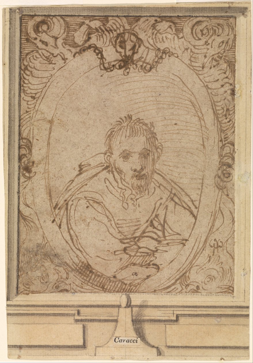 自画像 作者 Annibale Carracci