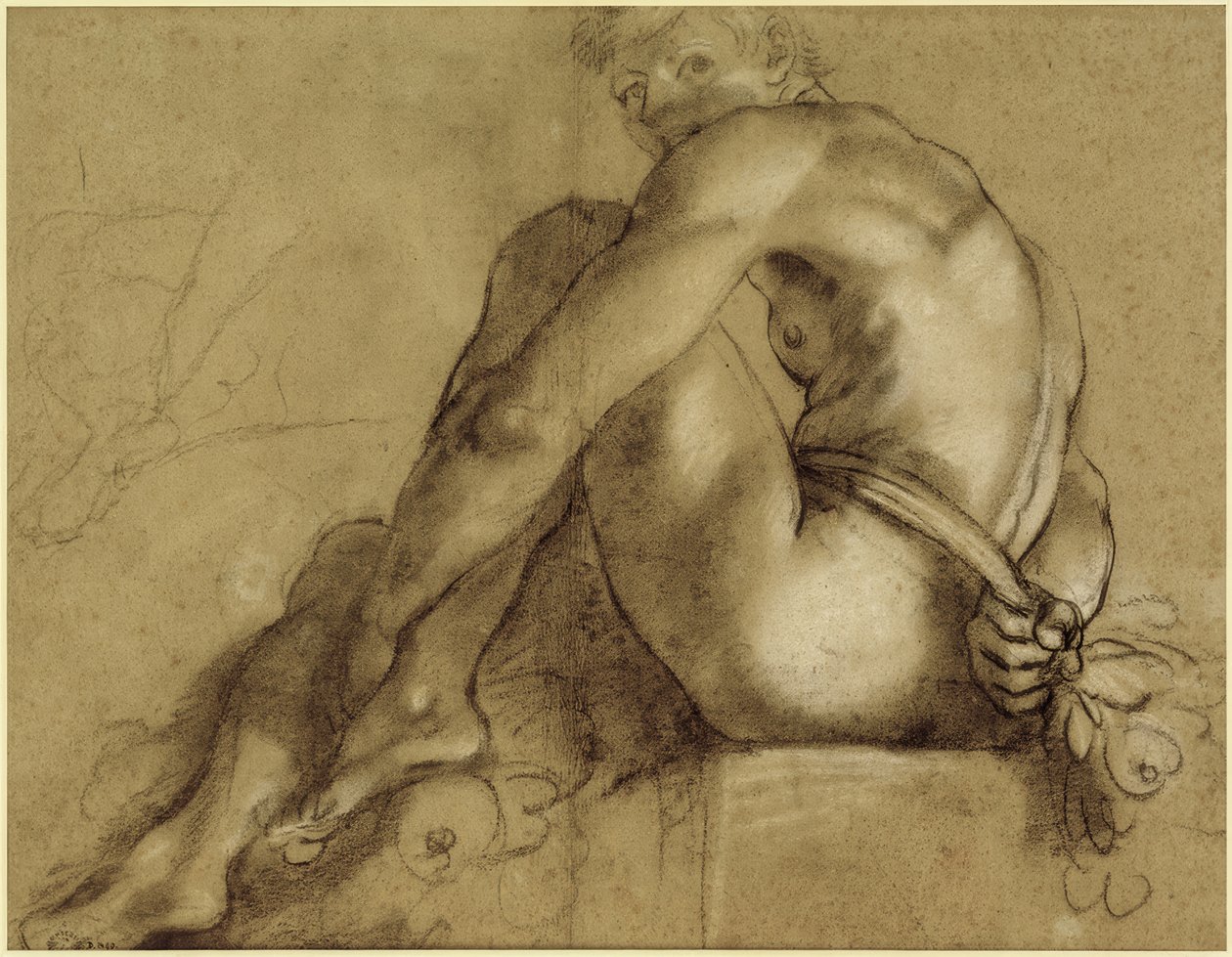 坐姿 作者 Annibale Carracci