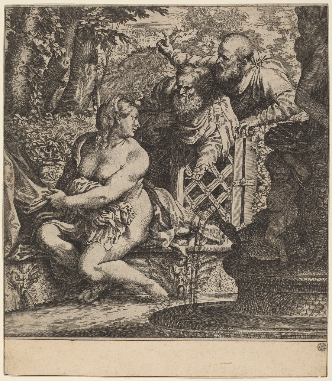 苏珊娜和长老们 作者 Annibale Carracci