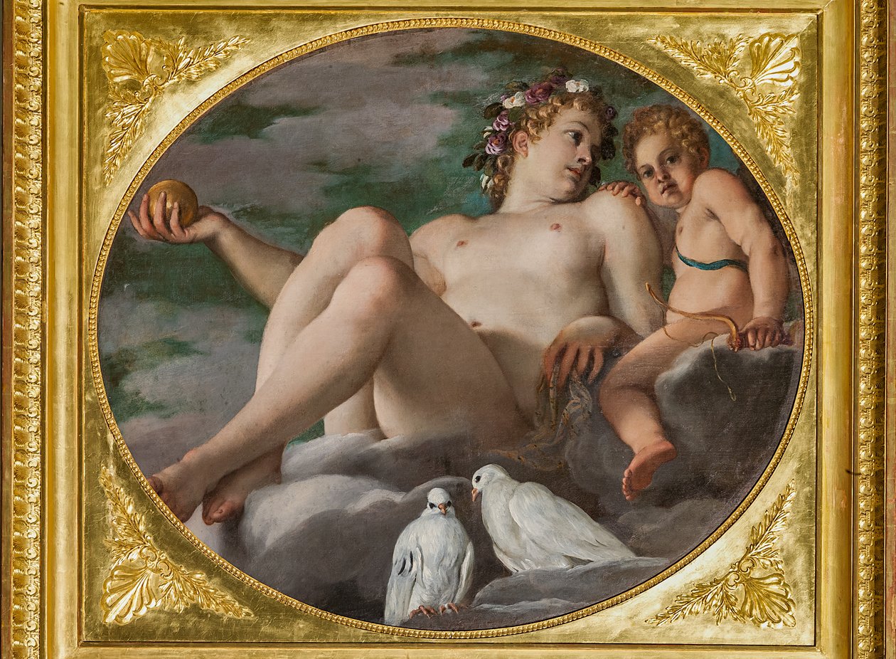 维纳斯与丘比特 作者 Annibale Carracci