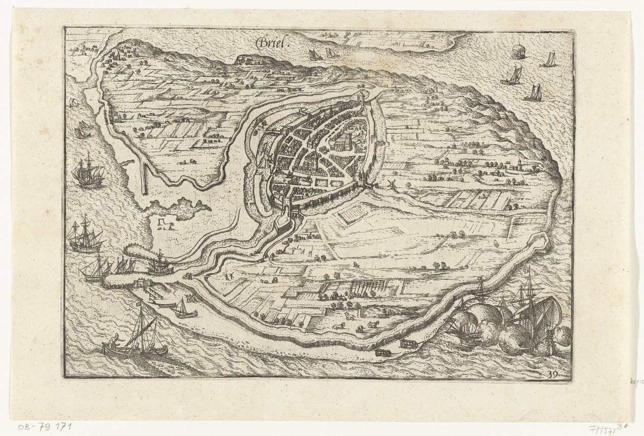 登布里尔地图，1572 年 作者 无名氏