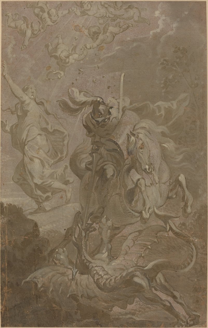 圣乔治和龙 作者 安东尼·萨拉莱特（Anthonis Sallaert）