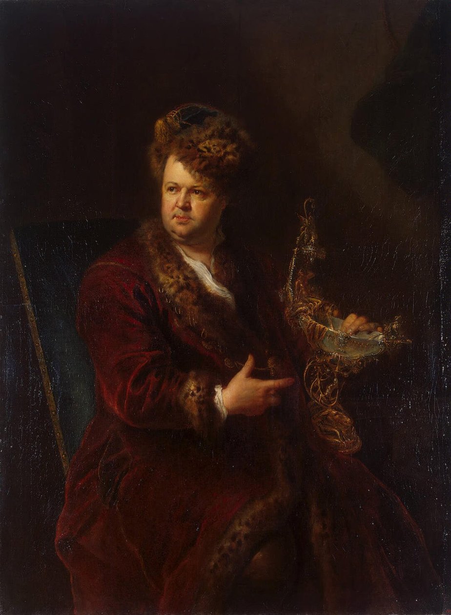Johann Melchior Dinglinger的肖像 作者 安托万·佩斯内