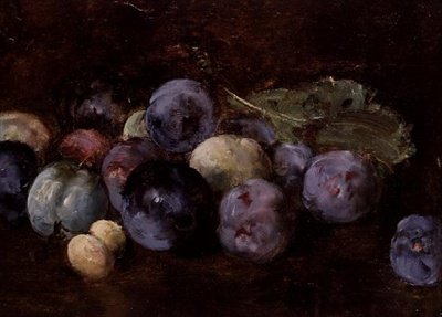 1874年李子的静物画 作者 安托万·沃隆