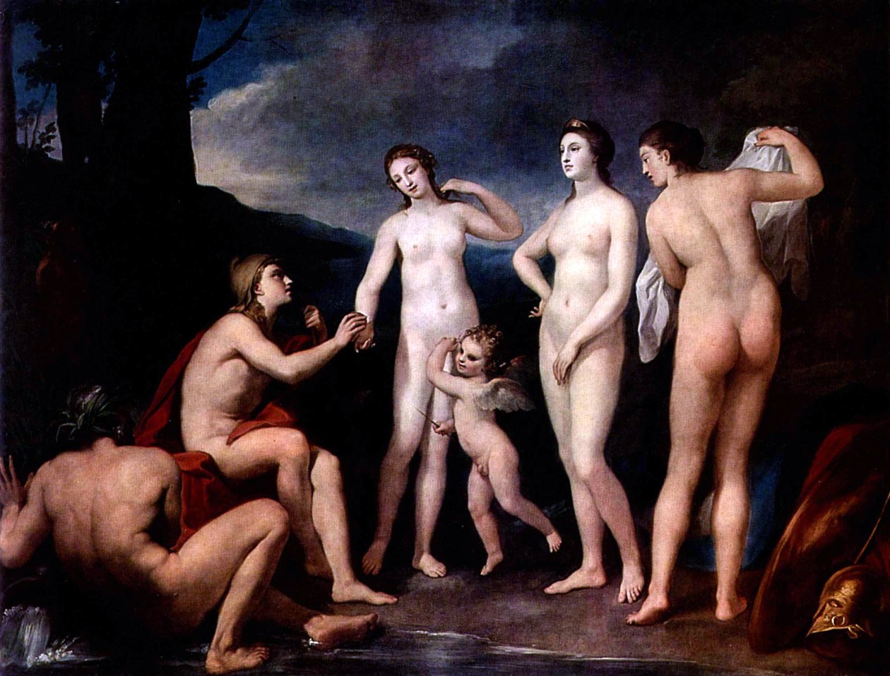 巴黎的审判 作者 安东·拉斐尔·蒙斯（Anton Raphael Mengs）