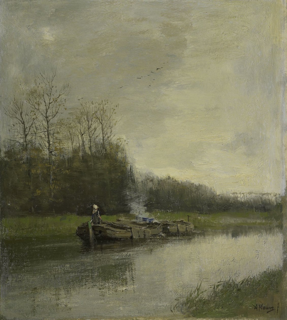 Trekvaart 作者 安东·莫夫（Anton Mauve）