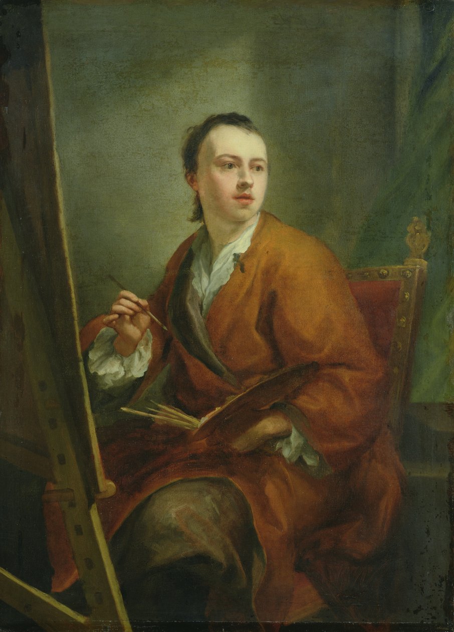 自画像，c.1755 作者 安东·拉斐尔·蒙斯（Anton Raphael Mengs）