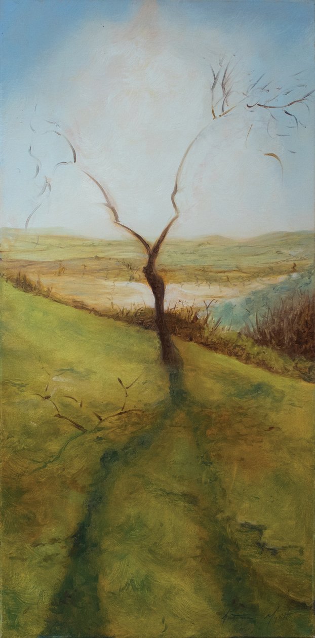 接吻树，2013（布面油画） 作者 安东尼娅·迈亚特