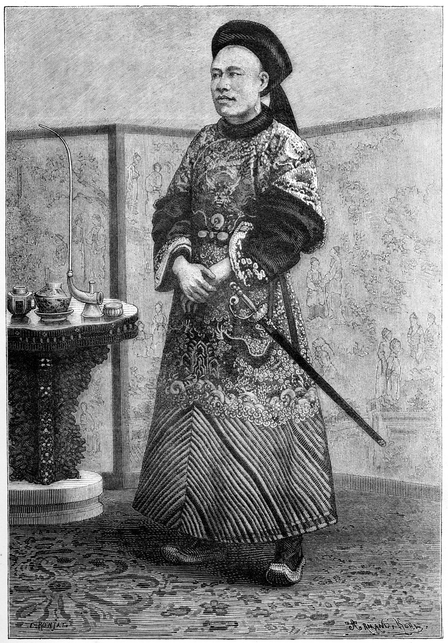 曾荫权，中国驻巴黎大臣，1895年。 作者 阿曼·科尔（Armand Kohl）