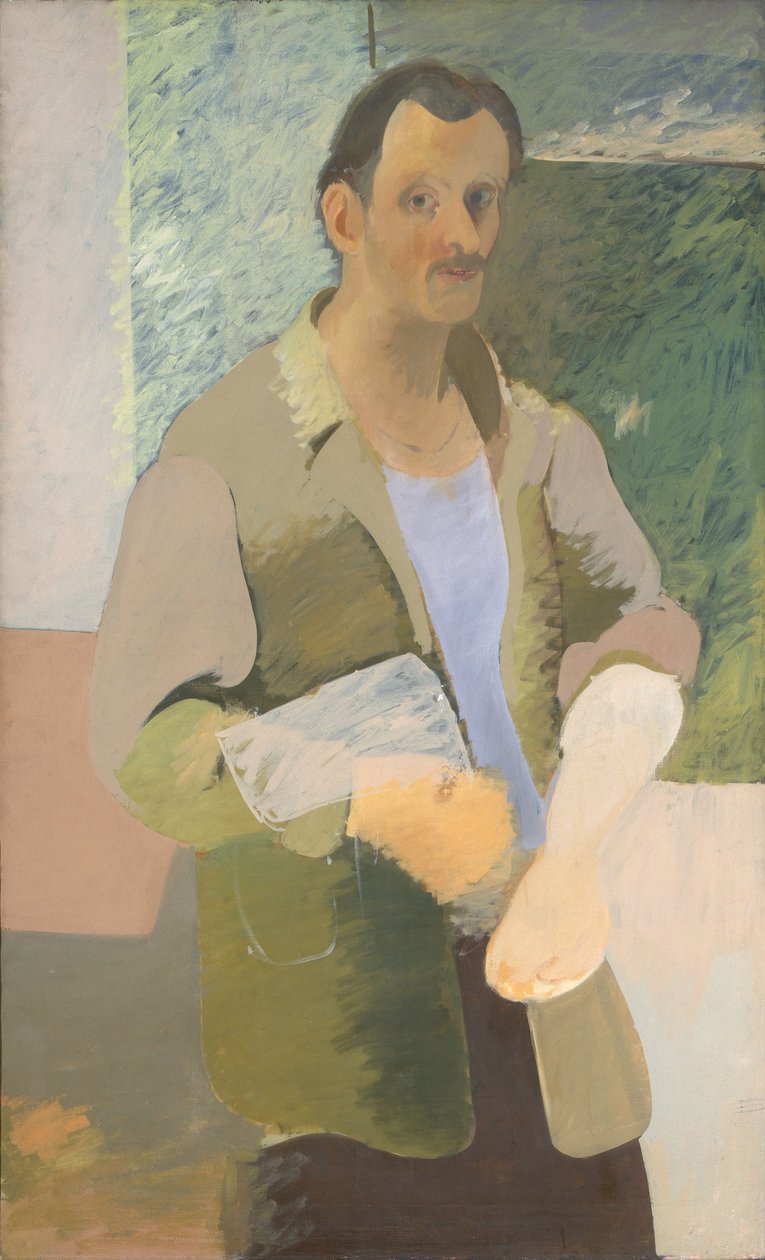 自画像，约1937年。 作者 Arshile高尔基