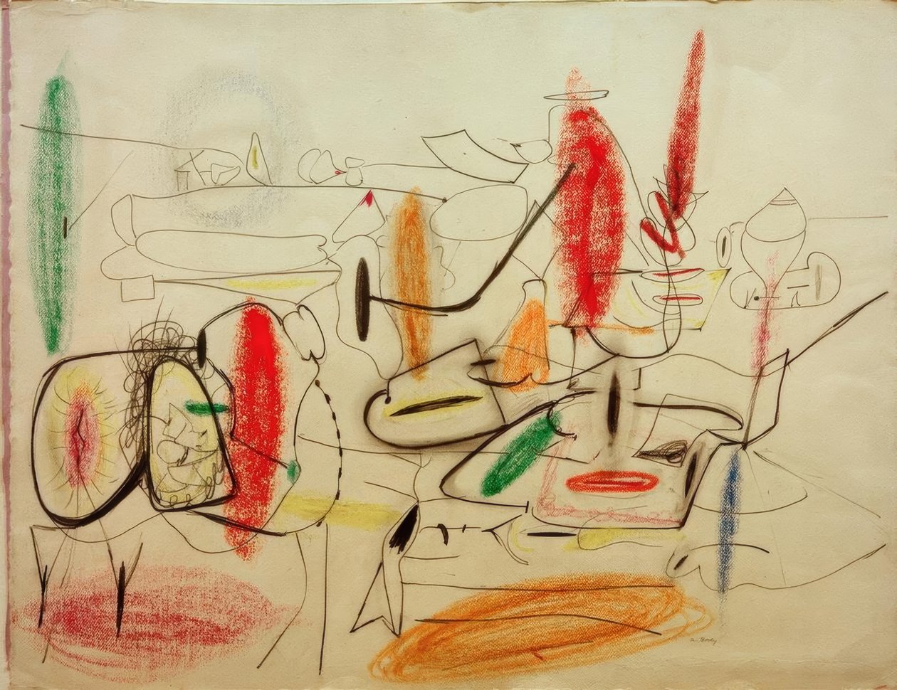 无题–绘画学习 作者 Arshile高尔基