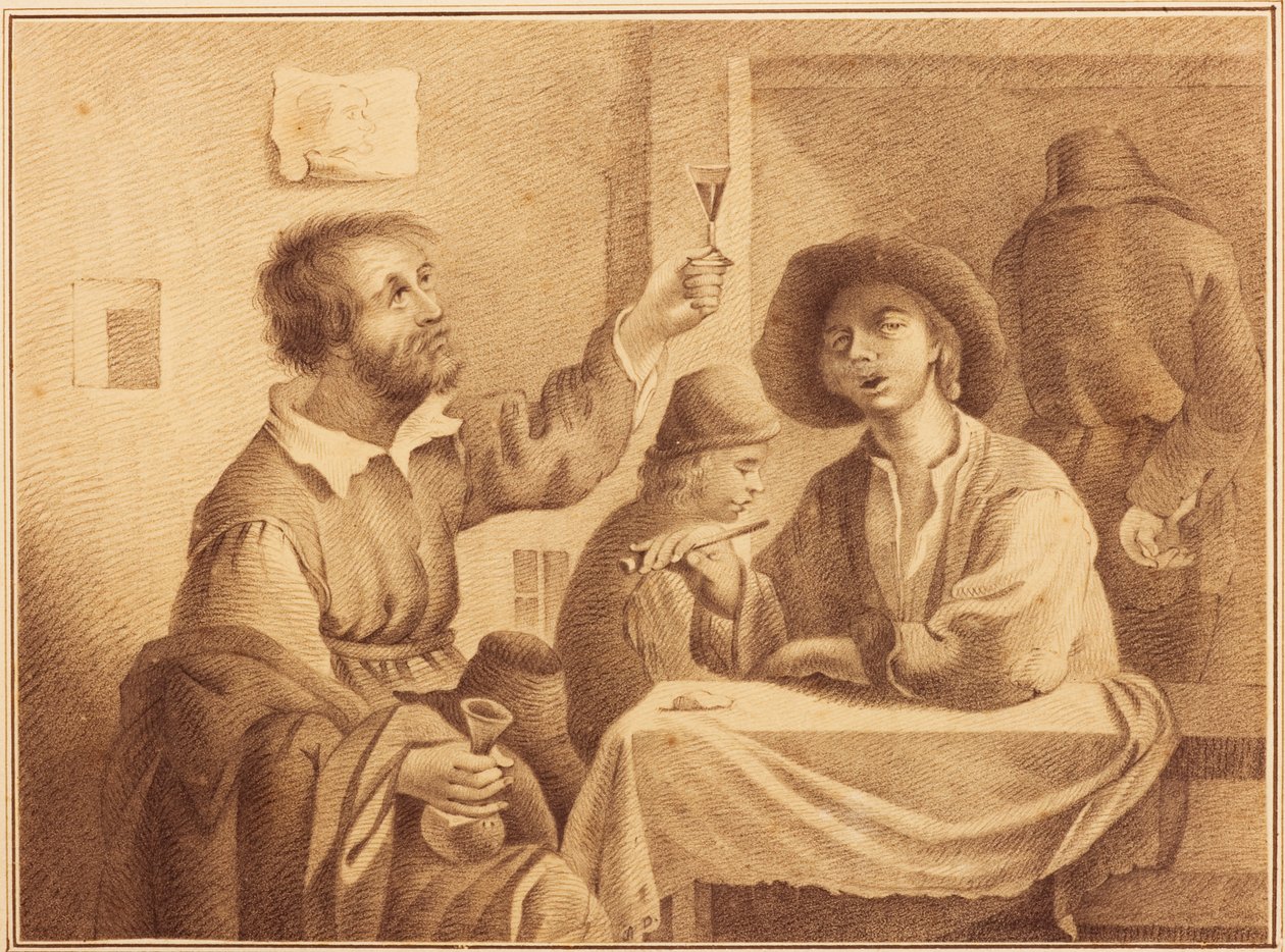 酒馆场景 作者 亚瑟·戴维斯（Arthur Devis）