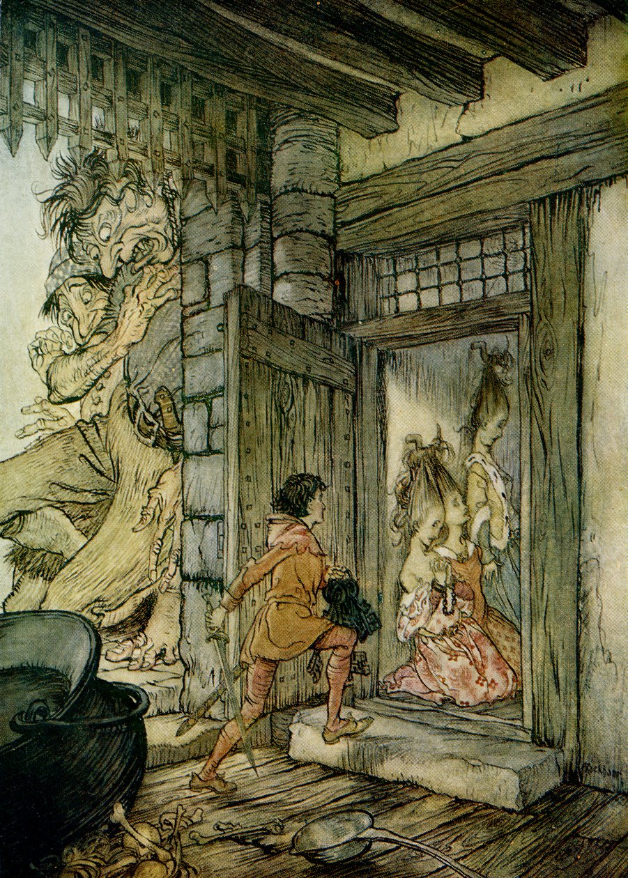 杰克巨人杀手 作者 亚瑟·拉克汉姆（Arthur Rackham）
