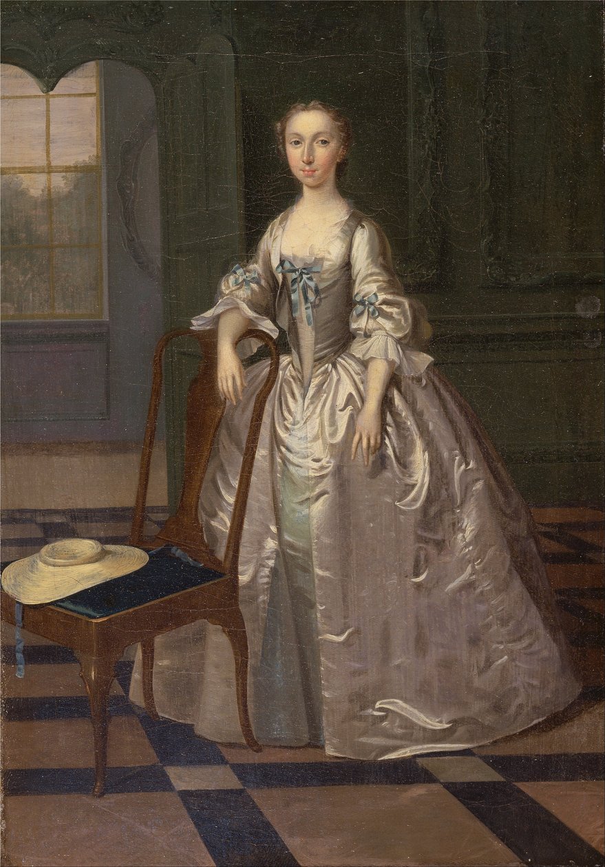 客厅里的一位女士 作者 亚瑟·戴维斯（Arthur Devis）