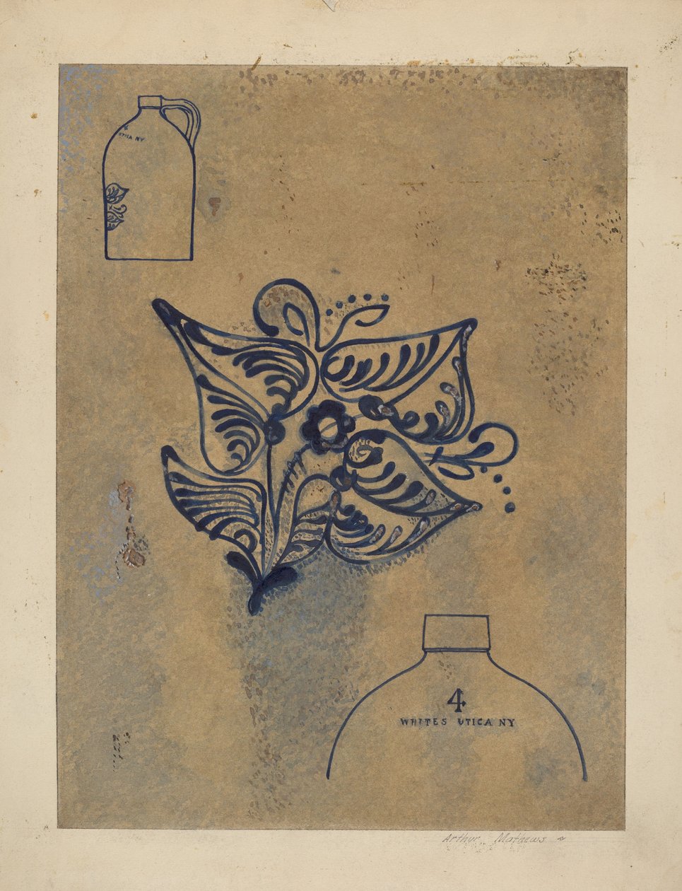 水壶，约1937年。 作者 亚瑟马修斯