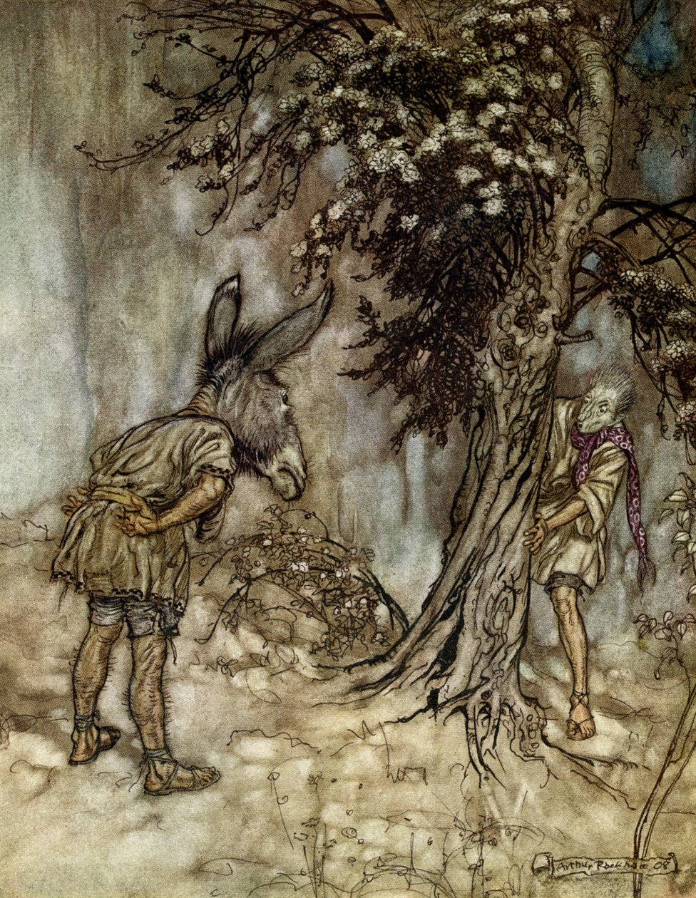 仲夏夜之梦 作者 亚瑟·拉克汉姆（Arthur Rackham）