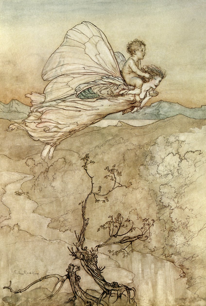 仲夏夜之梦 作者 亚瑟·拉克汉姆（Arthur Rackham）