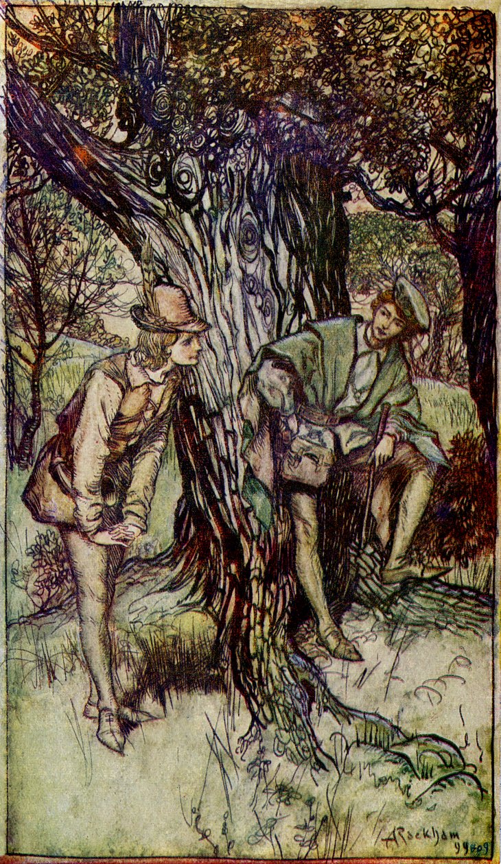 正如你所喜欢威廉莎士比亚 作者 亚瑟·拉克汉姆（Arthur Rackham）