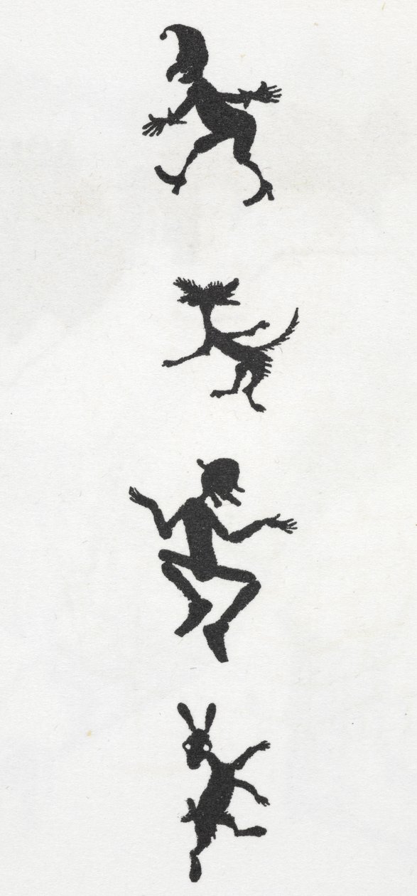 精灵和狗 作者 亚瑟·拉克汉姆（Arthur Rackham）