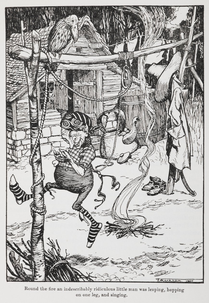 侏儒矮人 作者 亚瑟·拉克汉姆（Arthur Rackham）