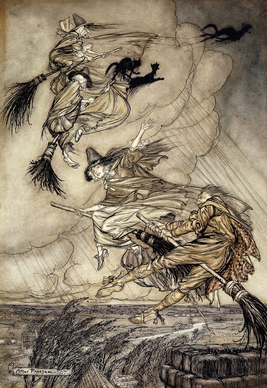 英戈尔兹比传奇：前作， 作者 亚瑟·拉克汉姆（Arthur Rackham）
