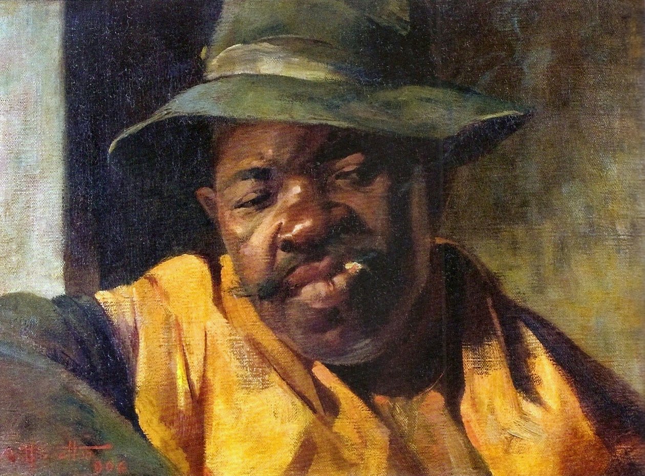 一个黑人的画像 作者 Artur Timoteo da Costa