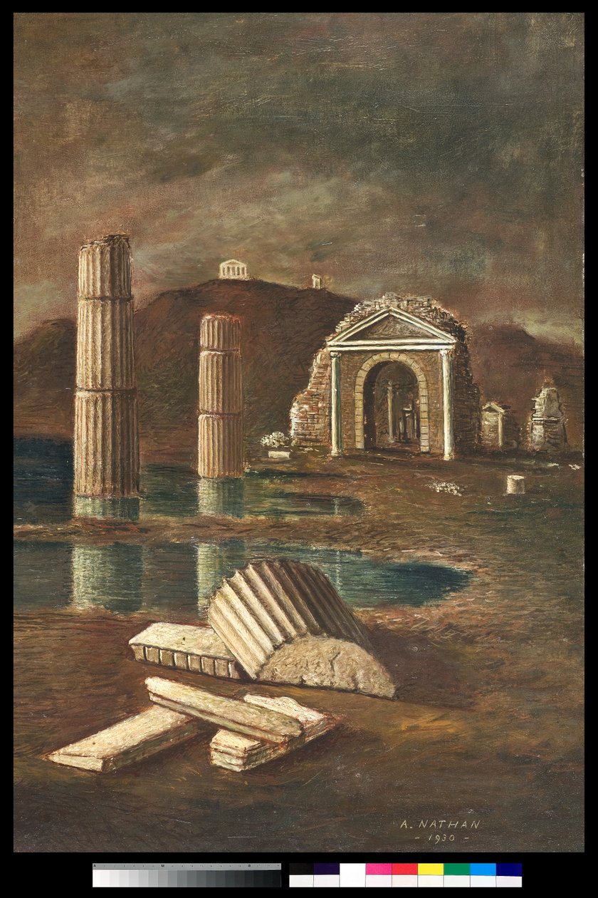 荒凉的海滩，1930年 作者 阿图罗·内森（Arturo Nathan）