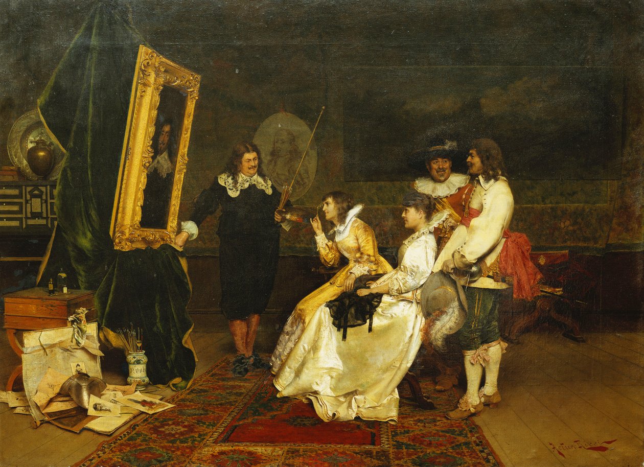 在工作室里 作者 阿图罗·里奇（Arturo Ricci）