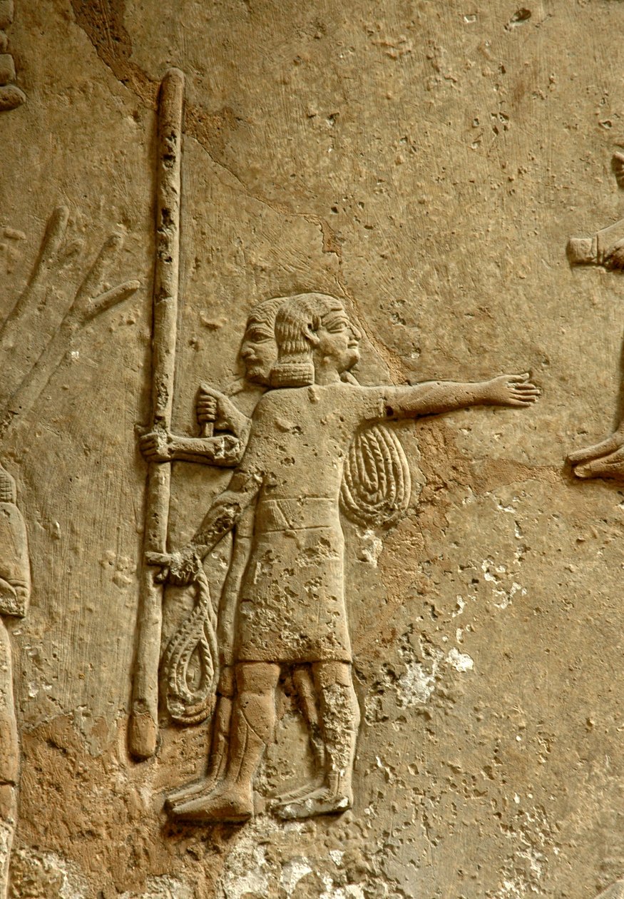 描绘建筑工地的救济，Ashurbanipals宫殿，Nineveh，c.645 BC 作者 亚述人