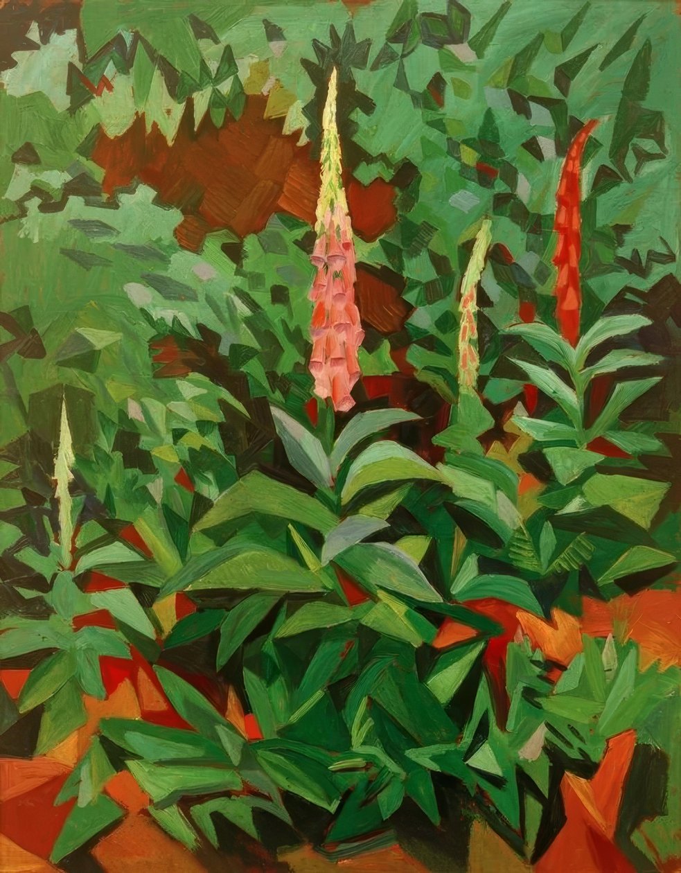 在花园里的狐狸 作者 奥古斯特·马克