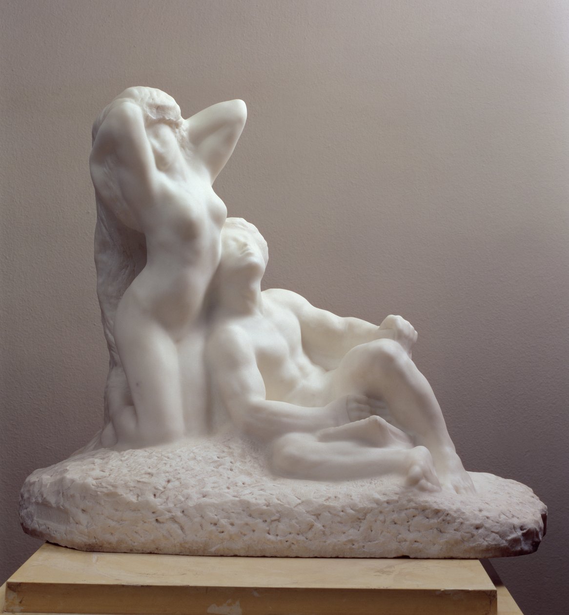 诗人和缪斯，c.1905（大理石） 作者 奥古斯特·罗丹（Auguste Rodin）