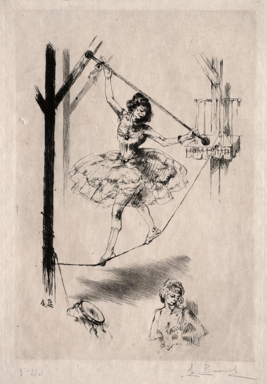 走钢丝舞者 作者 奥古斯特·布洛埃（Auguste Brouet）