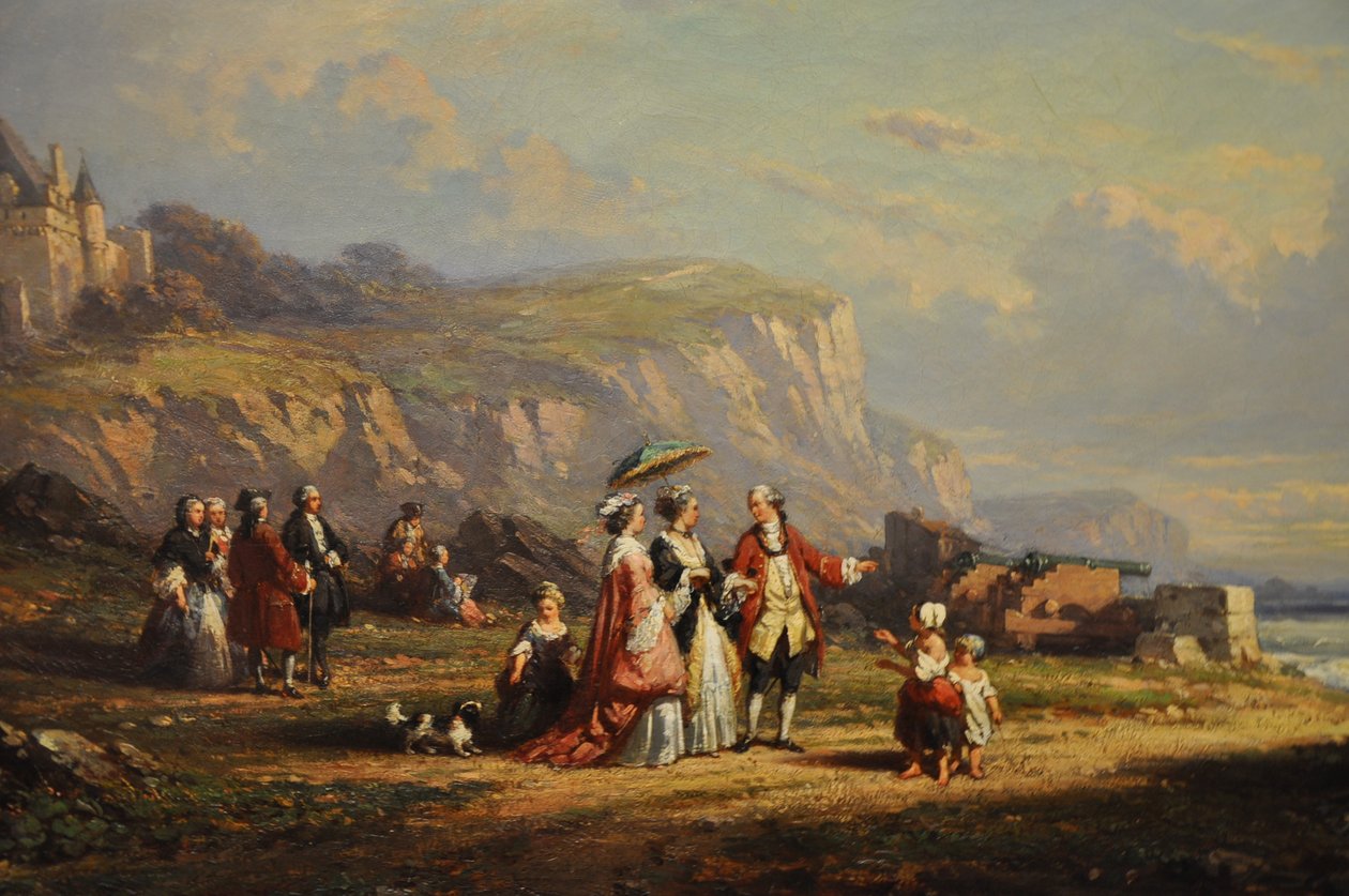 石板路上的长廊，细节 作者 奥古斯特·德拉克鲁瓦（Auguste Delacroix）