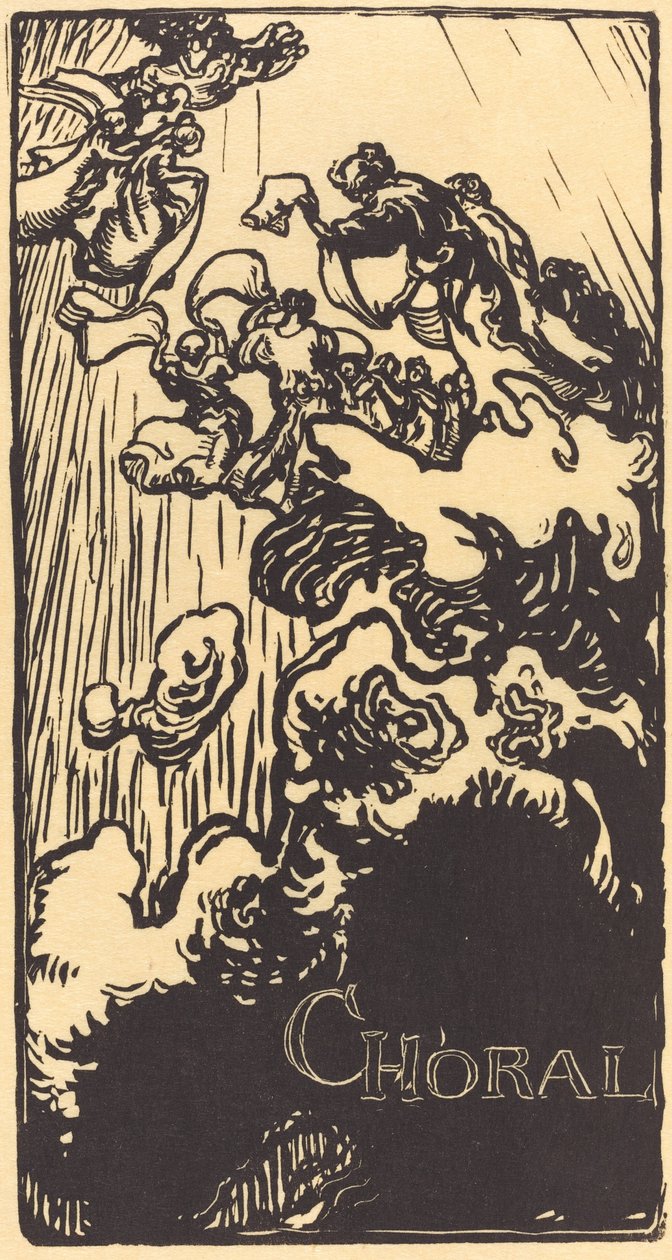合唱，1897年。 作者 奥古斯特·勒佩雷（Auguste Lepere）