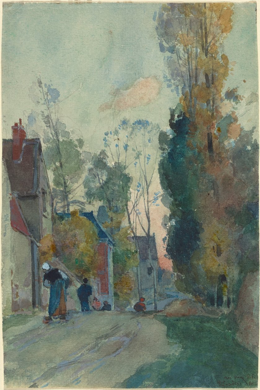 Jouy le Comte街 作者 奥古斯特·勒佩雷（Auguste Lepere）