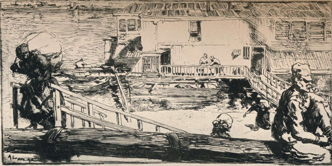 清洗船，1915年 作者 奥古斯特·路易斯·勒佩尔