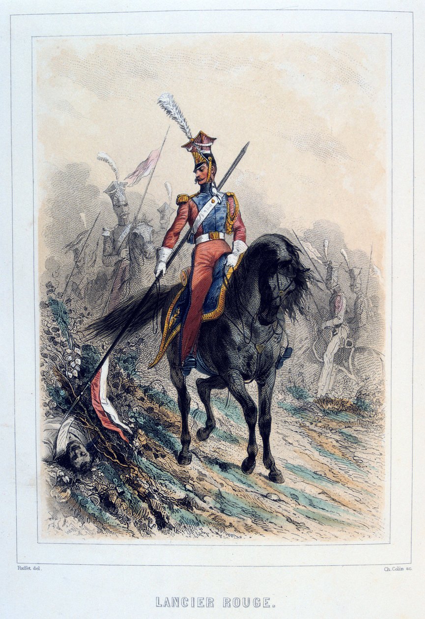 红枪兵，1859年。 作者 奥古斯特·拉菲特（Auguste Raffet）