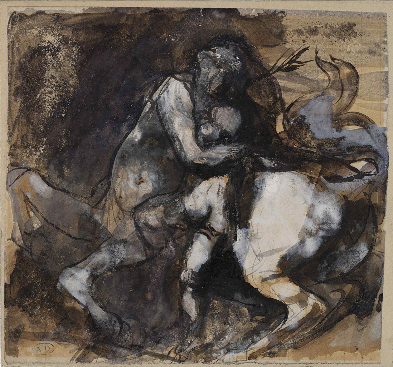 半人马和孩子，约1890年。 作者 奥古斯特·罗丹（Auguste Rodin）
