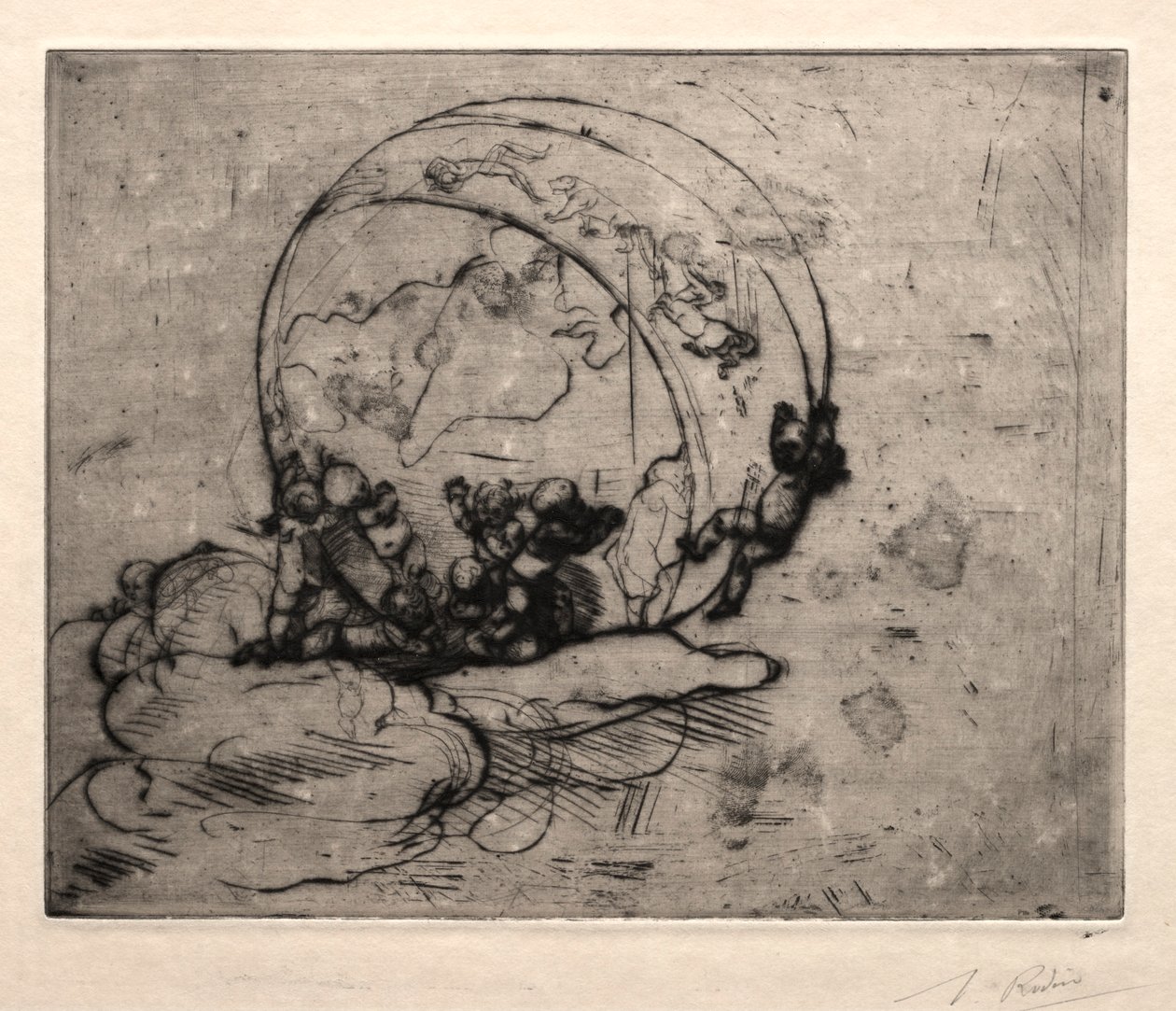 引领世界的丘比特，1881年。 作者 奥古斯特·罗丹（Auguste Rodin）