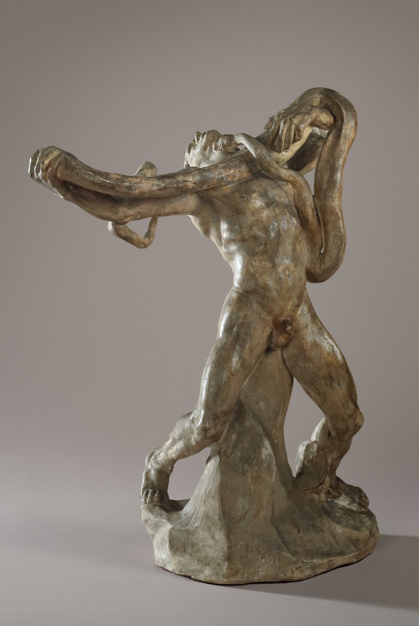 蛇的人，约1886年 作者 奥古斯特·罗丹（Auguste Rodin）