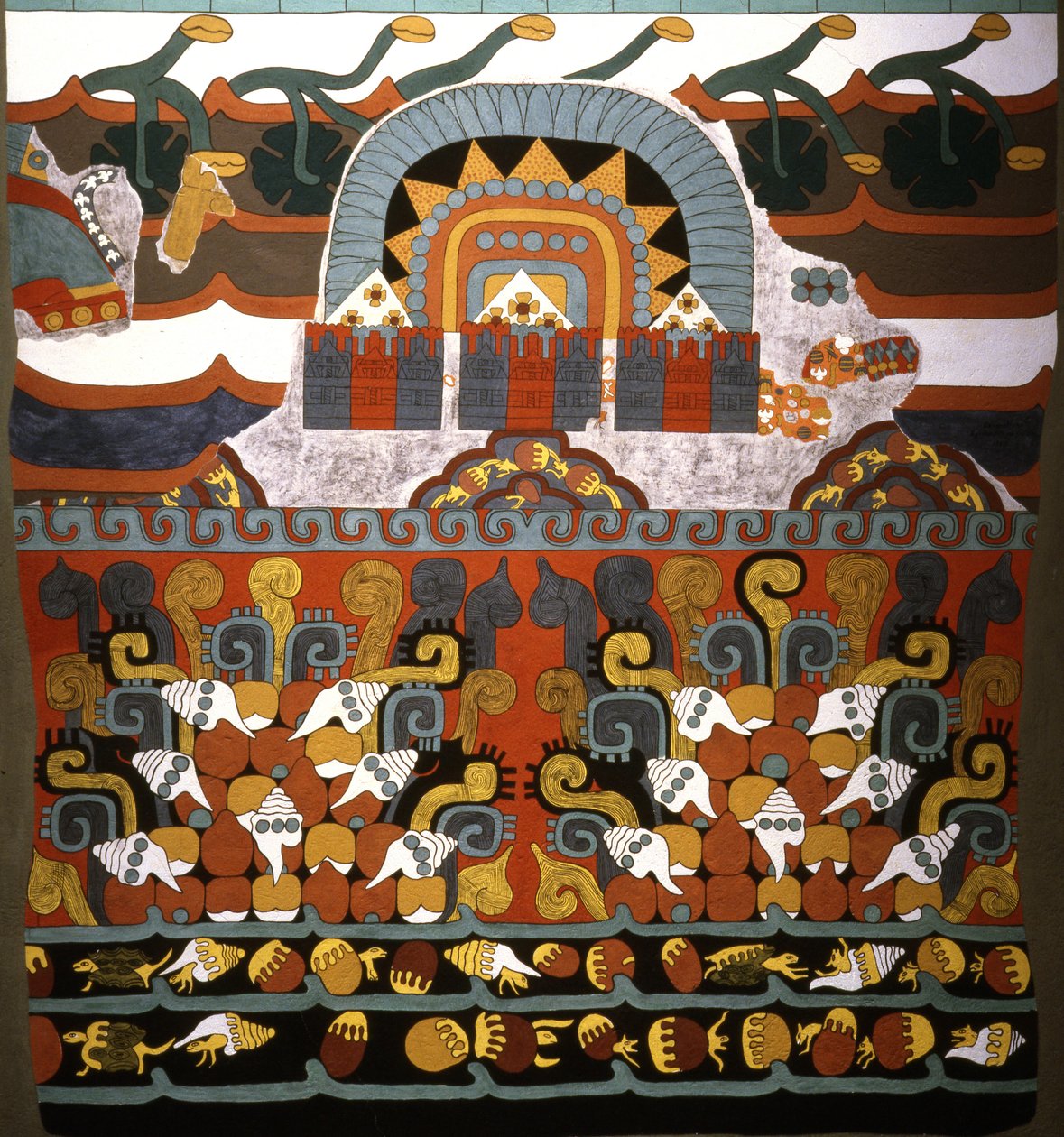 早期经典时期特奥蒂瓦坎的Tlalocan壁画 作者 阿兹台克人