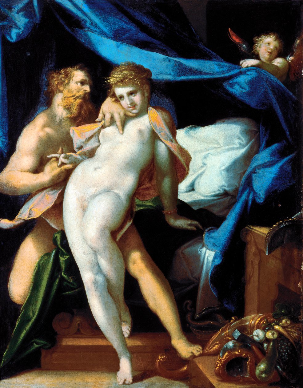 维纳斯和马亚 作者 Bartholomaeus Spranger
