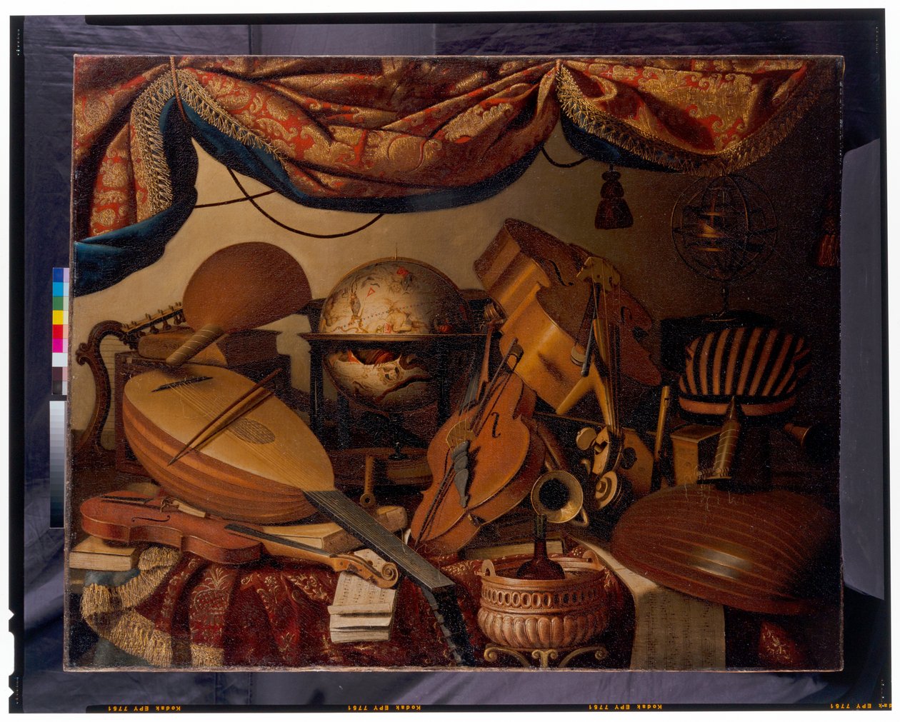 静物与乐器 作者 Bartolomeo Bettera